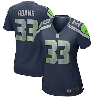 womens nike jamal adams college navy seattle seahawks game 